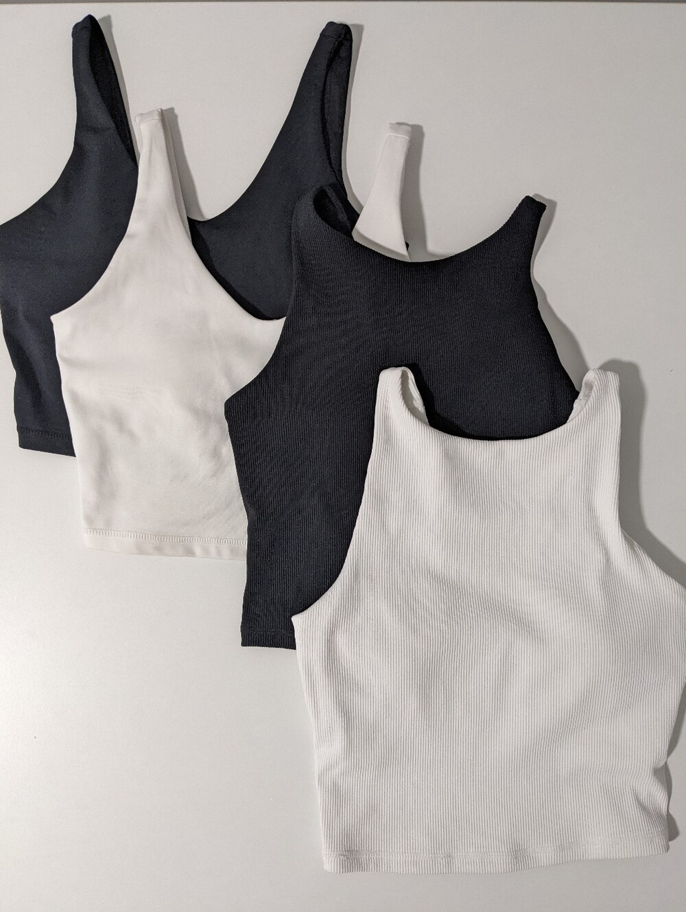 4 x Joe Fresh Active Long Line Workout Bras | Black & White | XXS